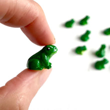 Load image into Gallery viewer, 5/10 pcs Miniature Green Frog Figure Model DIY Scenery Dollhouse Landscape Fairy Garden Accessories Terrarium Diorama Craft Supplies