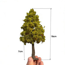 Load image into Gallery viewer, Miniature Autumn Green Model Tree 10–28cm, Railway Scenery, Diorama Craft Supply