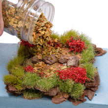 Load image into Gallery viewer, 400ml Miniature Fallen Leaves for Dioramas, Scenic Ground Cover, Model Railway Terrain Scatter, Landscape