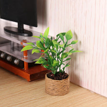 Load image into Gallery viewer, 1/12 Scale Mini Potted Plants, Artificial Greenery for Dollhouse Décor, Tiny Orange Tree, Gardenia, Purple Plum, Milan Flowers Model