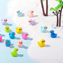 Load image into Gallery viewer, 50 pcs Mixed Miniature Little Duck Figure Model DIY Scenery Dollhouse Landscape Fairy Garden Accessories Terrarium Diorama Craft Supplies