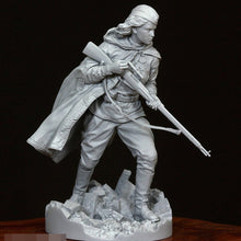 Load image into Gallery viewer, WWII Red Army Female Sniper Soldier Unpainted Resin Figure 1/35 1/16 Scale Unassembled Model
