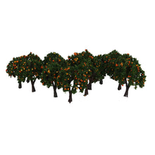 Load image into Gallery viewer, 20 pcs Miniature Orange Fruit Tree 1:300 Z Scale Models Railway Accessories Forest Fairy Garden Landscape Terrarium Diorama Craft Supplies