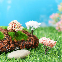Load image into Gallery viewer, 5 pcs 4cm Miniature Flower Tree Model Train Railway Accessories Fairy Garden Landscape Terrarium Diorama Craft Supplies
