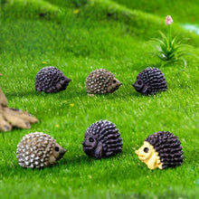 Load image into Gallery viewer, 5/10 pcs Miniature Tiny Hedgehog Figure Model DIY Scenery Dollhouse Landscape Fairy Garden Accessories Terrarium Diorama Craft Supplies