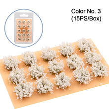 Load image into Gallery viewer, 15 pcs Miniature Flower Cluster Grass Models DIY Sand Table Dollhouse Accessories Fairy Garden Landscape Terrarium Diorama Craft Supplies
