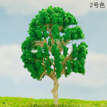 Load image into Gallery viewer, 10pcs Miniature Model Trees 4.5cm, HO Scale for Diorama Scenery, Railway Layout & Craft Supplies