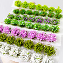 Load image into Gallery viewer, 49pcs Mixed Color Grass Tufts 8mm Diorama Scenery Model Railway Terrain Miniature Landscape Supplies