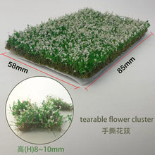 Load image into Gallery viewer, Miniature Tearable Flower Cluster Grass Model Train Railway Accessories DIY Scenery Landscape Dollhouse Terrarium Diorama Craft Supplies
