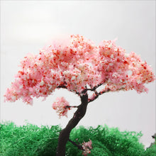 Load image into Gallery viewer, 10cm Miniature Cherry Blossom Tree Model Wire Trunk for Dioramas, Train Layouts, Fairy Garden, Sand Table, Micro Landscape, Craft Supply