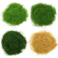 Load image into Gallery viewer, 4 Bottles 140g 5/8/12mm Miniature Static Grass Powder Flock Turf Flock Lawn Model DIY Scenery Landscape Terrarium Diorama Craft Supplies