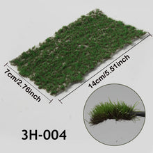 Load image into Gallery viewer, 3mm Miniature Irregular Static Grass Tufts Cluster Model Railway Layout Accessories DIY Landscape Dollhouse Terrarium Diorama Craft Supplies