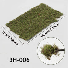 Load image into Gallery viewer, 3mm Miniature Irregular Static Grass Tufts Cluster Model Railway Layout Accessories DIY Landscape Dollhouse Terrarium Diorama Craft Supplies