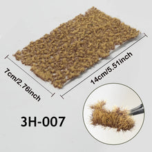 Load image into Gallery viewer, 3mm Miniature Irregular Static Grass Tufts Cluster Model Railway Layout Accessories DIY Landscape Dollhouse Terrarium Diorama Craft Supplies