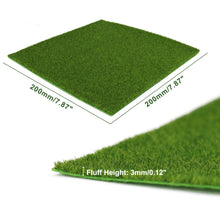 Load image into Gallery viewer, 20cm Miniature Square Grass Lawn Mat Model 3/5/8mm Thick Railway Layout Accessories DIY Landscape Dollhouse Terrarium Diorama Craft Supplies