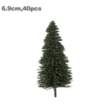 Load image into Gallery viewer, 20/30/40/50 pcs Miniature Green Pine Tree Model N HO O Scale Train Railway Accessories Forest Landscape Terrarium Diorama Craft Supplies