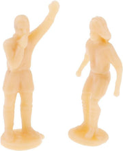 Load image into Gallery viewer, 12 pcs Miniature Football Soccer Players People Painted Unpainted Figure 1:87 Models HO Scale Layout Scenery Accessories Diorama Supplies
