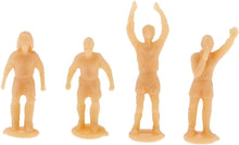 Load image into Gallery viewer, Unpainted Miniature Soccer Players People Figures 1:87 HO Scale Model Railway Diorama Craft Supplies (12pcs)