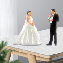 Load image into Gallery viewer, 2 pcs Miniature Wedding Married Couple People Figure 1:64 Model Sand Table Scenery Building Landscape Accessories Toys Diorama Supplies