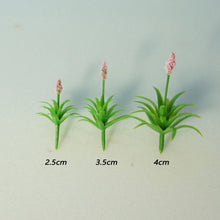 Load image into Gallery viewer, 20pcs Miniature Flower Grass Tufts Mixed Colors Diorama Plants for Railway Layout, Model Garden