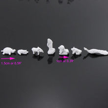 Load image into Gallery viewer, 35 pcs Miniature Garden Statue Sculpture 1:160 N Scale Unpainted Model Dollhouse Accessories Terrarium Diorama Craft Supplies