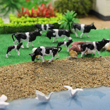 Load image into Gallery viewer, 32 pcs Miniature Dairy Cow Farm Animal 1:87 Figure HO Scale Models Toys Landscape Garden Scenery Layout Scene Accessories Diorama Supplies