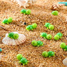Load image into Gallery viewer, 5/10 pcs Miniature Cute Turtle Figure Model DIY Scenery Dollhouse Landscape Fairy Garden Accessories Terrarium Diorama Craft Supplies