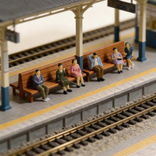 Load image into Gallery viewer, 50pcs Miniature People Seated Passenger Figures 1:43 Scale for Model Railway Diorama Layout