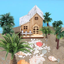 Load image into Gallery viewer, Miniature Palm Coconut Tree 2–4cm Plastic Model for Diorama Railway Garden Landscape Scenery Craft Supplies (20pcs)