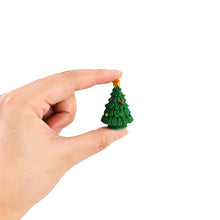 Load image into Gallery viewer, 12pcs Mini Resin Christmas Trees, Tiny Fairy Garden Decorations, Miniature Model Trees for DIY Crafts, Terrarium, Moss, or Holiday Displays