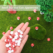 Load image into Gallery viewer, 50 pcs Miniature Tiny Resin Mushroom Model DIY Scenery Dollhouse Landscape Fairy Garden Accessories Terrarium Diorama Craft Supplies