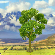 Load image into Gallery viewer, 15/18cm Miniature Green Wire Tree Model Railway Layout Accessories DIY Landscape Dollhouse Terrarium Diorama Craft Supplies