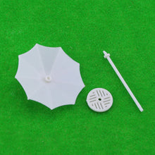 Load image into Gallery viewer, 10pcs Miniature Parasol Model 1:75/100/150/200 Scale Beach Umbrellas for Diorama Architecture Layout Railway Scenery Building Craft Supply
