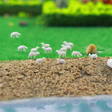 Load image into Gallery viewer, 100 pcs Miniature Sheep Farm Animal Unpainted Figures 1:160 Models N Scale Garden Landscape Scenery Layout Accessories Diorama Supplies