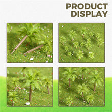 Load image into Gallery viewer, 20 pcs 3-7cm Mixed Miniature Coconut Palm Tree Models Train Railway Accessories Fairy Garden Landscape Terrarium Diorama Craft Supplies