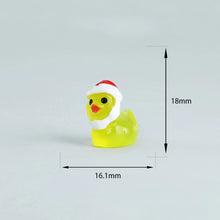 Load image into Gallery viewer, 20/50/100pcs Christmas Mini Resin Ducks in Santa Costumes, Tiny DIY Decorations for Micro Landscaping, Bonsai, Terrarium, Fairy Gardens