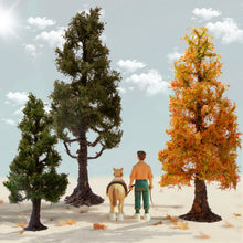 Load image into Gallery viewer, 12/15cm Miniature Four Seasons Pine Tree Model HO N Scale Metasequoia for Train Railway Diorama Landscape Dollhouse Terrarium Craft Supply