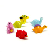 Load image into Gallery viewer, 6/12 pcs Mixed Miniature Cute Dino Dinosaur Figure Model DIY Dollhouse Landscape Fairy Garden Accessories Terrarium Diorama Craft Supplies