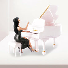 Load image into Gallery viewer, Miniature Pianist with Piano 1:64 Figure S Scale Model Landscape Building Scenery Layout Scene Accessories Diorama Supplies
