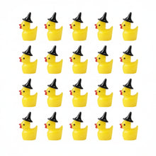 Load image into Gallery viewer, 20pcs Mini Witch Hat Duck Miniatures Resin Terrarium Figurines Dollhouse DIY Craft Supplies
