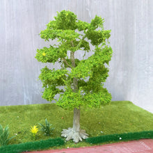 Load image into Gallery viewer, 10/15/22/28cm Miniature Bright Green Wire Trunk Tree Model Train Railway Accessories Fairy Garden Landscape Terrarium Diorama Craft Supplies