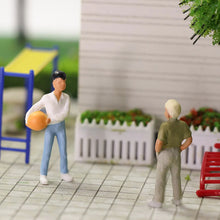 Load image into Gallery viewer, 20 pcs Miniature Standing People Passenger 20 Different Figures Models O Scale 1:43 Train Railway Scenery Accessories Diorama Supplies