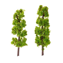 Load image into Gallery viewer, 20 pcs Miniature Green Tree Models 1:200 Scale Train Railway Layout Accessories DIY Landscape Dollhouse Terrarium Diorama Craft Supplies