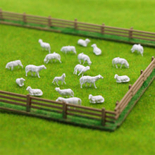 Load image into Gallery viewer, 100 pcs Miniature Sheep Collie Dog Shepherd Farm Animal Unpainted Figures 1:87 Models HO Scale Scenery Layout Accessories Diorama Supplies