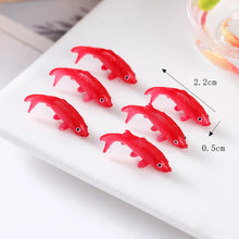 Load image into Gallery viewer, 50pcs 1.5cm 2.2cm Mini Koi Fish Resin Ornaments Small Carp Epoxy Goldfish for Crafts, Fish Tank Decor, Fairy Garden, Miniatures DIY Projects