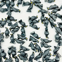Load image into Gallery viewer, 10pcs Mini Black Crow Figurines: Resin Bird Miniatures for Crafts, Fairy Garden, Diorama