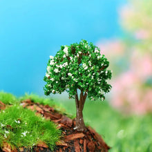 Load image into Gallery viewer, 5 pcs 4cm Miniature Flower Tree Model Train Railway Accessories Fairy Garden Landscape Terrarium Diorama Craft Supplies
