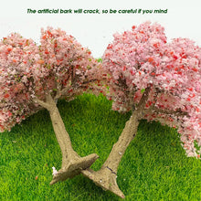 Load image into Gallery viewer, 10cm Cherry Blossom Tree Model 1:87 HO Scale Miniature for Model Train Layouts Dioramas DIY Sand Table Dollhouse Garden Landscape Decoration