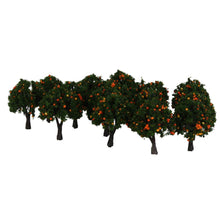 Load image into Gallery viewer, 20 pcs Miniature Orange Fruit Tree 1:300 Z Scale Models Railway Accessories Forest Fairy Garden Landscape Terrarium Diorama Craft Supplies