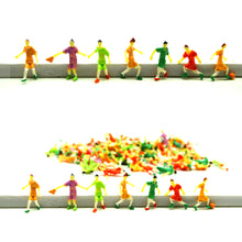 Load image into Gallery viewer, 20 pcs Miniature Football Soccer Players Sports People Figure 1/75 1/50 Scale Models Football Game Scene Layout Accessories Diorama Supplies